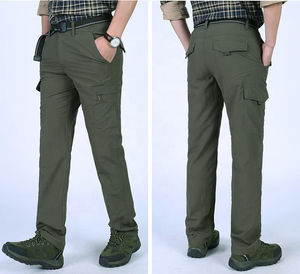 Pantalon léger d'été pour homme, pantalon tactique de pêche, pantalon de randonnée en nylon à séchage rapide, pantalon cargo décontracté, pantalon de travail - Product Image 4