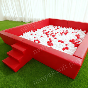 Piscina di Palline Morbide Rossa, Area Giochi per Bambini, Parco Giochi Commerciale per Interni ed Esterni, Attrezzatura per Caffè e Divertimento - Product Image 6