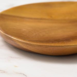 Natural Wooden Irregular Shaped Plant Pattern Modern Design Decorative Serving Tray for <b>Home</b> Hotel Restaurant Use - Product Image 6