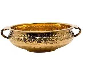 Durable Metal Urli Bowl Vintage Design Traditional Style <b>Home</b> <b>Temple</b> Decoration Flower Diya Bowl - Product Image 4
