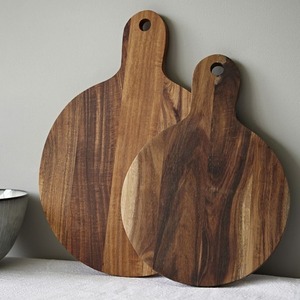 Planche à découper rectangulaire en bois d'acacia avec poignée, durable, écologique, multifonctionnelle, ustensile de cuisine, décoration d'intérieur, prix d'usine en gros - Product Image 6