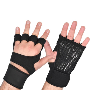 ถุงมือครอสฟิตแบบยูนิเซ็กซ์สั่งทำพิเศษ บุนีโอพรีน ถุงมือออกกำลังกายพร้อมโลโก้สั่งทำ สีตามต้องการ ป้องกันการลื่น สำหรับยกน้ำหนักและครอสฟิต - Product Image 4