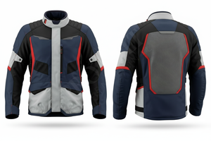 Veste de moto en tissu corduroy de haute qualité 100%, protection intégrale personnalisée, veste de moto de course robuste - Product Image 2