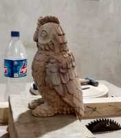 Statue d'oiseau artisanale haut de gamme pour la décoration intérieure, figurine décorative artistique pour le salon, la table, l'étagère, l'intérieur du bureau