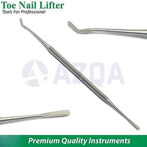 Professional Stainless Steel 10 Piece Podiatry and Ingrown Toenail Treatment Kit for Foot and <b>Nail</b> Care - Product Image 3