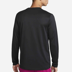 T-shirts pour hommes 2026 en molleton doux à col montant, avec logo personnalisé imprimé numériquement sur le devant, manches longues, faible MOQ - Product Image 2