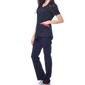 Hot Sale New Designs Pockets Nurse <b>Scrub</b> Uniforms Breathable Wholesales Factory Supply Hospital <b>Scrub</b> Uniform Customized - Product Image 3