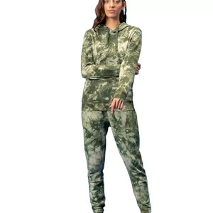 <b>Women</b> <b>Fleece</b> Streetwear 2 Piece Tracksuit Set Hooded Full Sleeve Solid Color Casual Wear Winter Regular Fit <b>Joggers</b> Pocket - Product Image 1