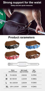 Ceinture de protection lombaire en cuir pour exercices de musculation, idéale pour les squats profonds, les développés couchés et l'haltérophilie – Protection professionnelle avec caractéristiques ajustables - Product Image 6