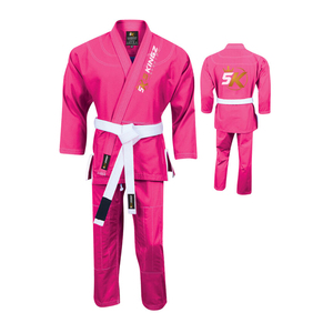 ชุดยูนิฟอร์ม BJJ Jiu Justice ผ้าฝ้ายสีขาว ระบายอากาศได้ดี 100% น้ำหนัก 360 กรัม ทนทาน 5KINGZ SPORTS ชุดกีฬาศิลปะการต่อสู้ ราคาประหยัด - Product Image 1