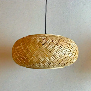 Modern Eco Design Bamboo Ceiling <b>Light</b> Decorative Artisan Pendant for <b>Indoor</b> Use and Project Supply - Product Image 3