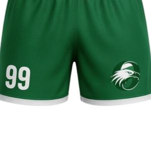 Men <b>Green</b> White Sublimation Striped Handball Uniform Set Polyester Jersey Shorts Sports Team Uniform Match Wear Apparel - Product Image 6