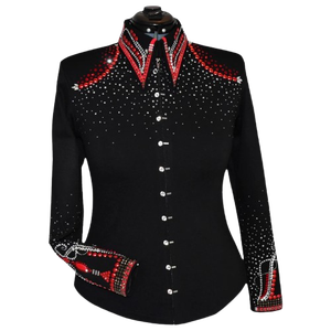 Camisa Premium de Exhibición Ecuestre para Mujer, Estilo Vaquero, para Rodeo, Equitación, Carreras de Barriles y Competencias - Product Image 1
