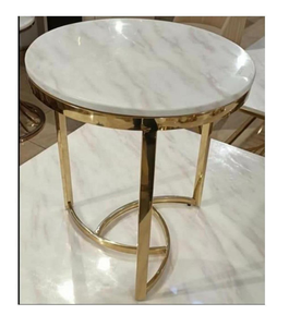 Metal Coffee <b>Table</b> With <b>Marble</b> Top & Iron Base Handcrafted Center <b>Table</b> for Home Decor - Product Image 5