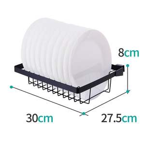 Estante Escurridor de Cocina Negro para Fregadero de 32 1/2 Pulgadas, Organizador de Secado y Almacenamiento - Product Image 3