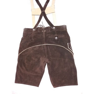 Shorts Lederhosen vintage bavarois en cuir de chèvre pour femme, respirants, pour l'Oktoberfest, Trachtenlederhose, tendance - Product Image 3