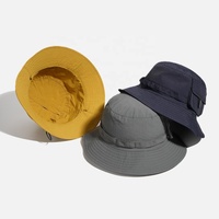 Alta calidad 100% poliéster secado rápido empacable Convertible portátil Unisex al aire libre sol lluvia Utltity cubo pesca Camping sombrero