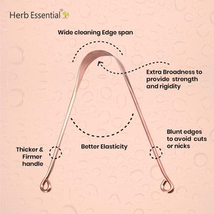 Limpiador de lengua hecho a mano de cobre puro de alta calidad - Product Image 2