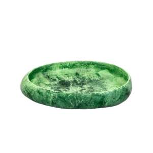 Plat de service en résine blanche pour aliments et fruits, bol à salade en résine de bonne qualité, vaisselle décorative personnalisée pour la restauration et la cuisine - Product Image 1