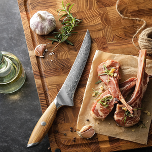 Nuevo Diseño Cuchillo de Cocina Profesional de Acero de Damasco de 7 Pulgadas con Mango de Madera de Olivo Japonés, Personalizado, Ecológico y de Alto Brillo - Product Image 5