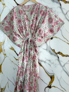 Women Printed Cotton <b>Kaftan</b> Dress Wholesale Bulk <b>Beach</b> Wear 2 - Product Image 1