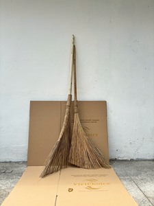 Balai de nettoyage pour écurie, écologique, en fibres de coco, avec manche en bois d'acacia, Vietchoice - Product Image 3