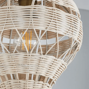 Il miglior paralume in Rattan tessuto a mano del Thanh Cong Craft moderno al Design europeo mongolfiera decorativa stile tradizionale rustico - Product Image 4