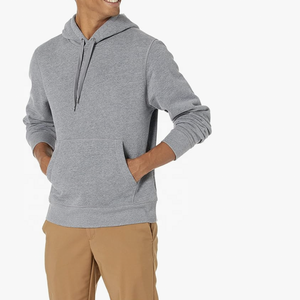 Sweats à capuche respirants pour hommes personnalisés directs d'usine sweats unis avec coupe régulière pour l'automne vêtements quotidiens teints en plaine - Product Image 3