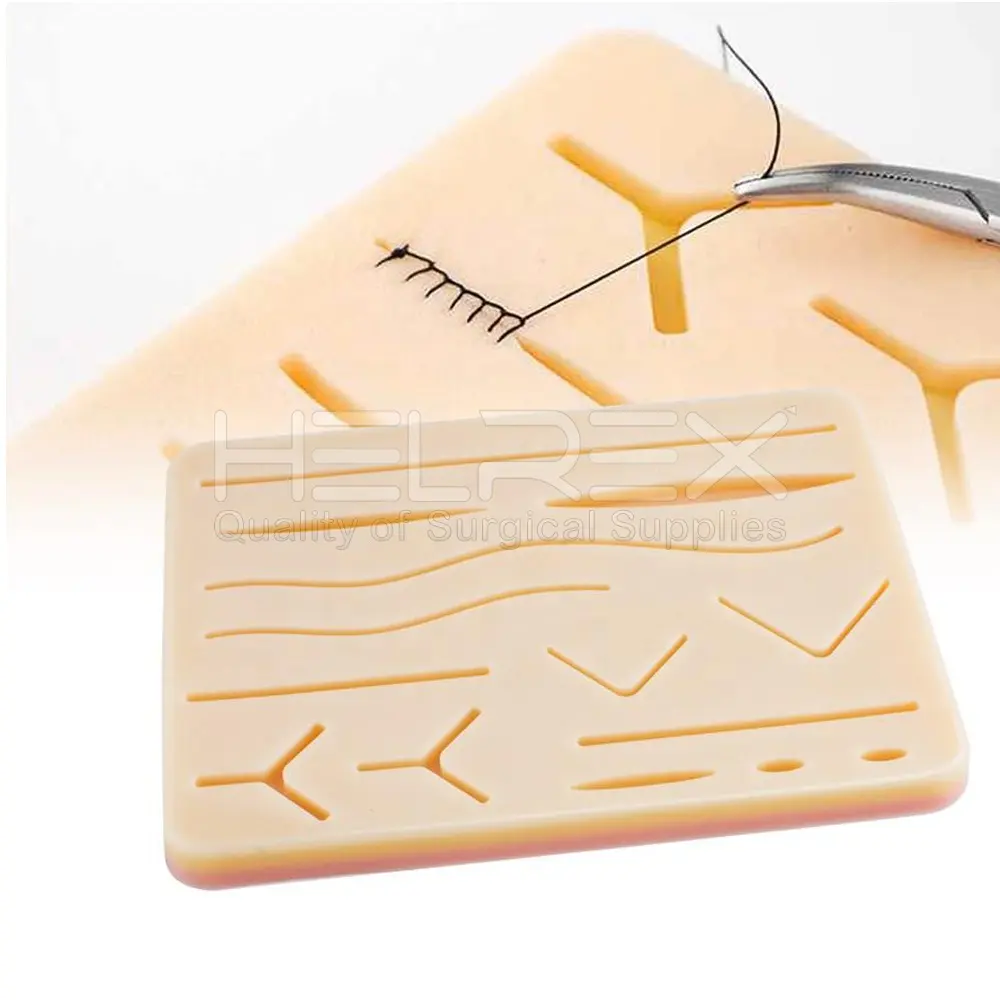 चिकित्सा छात्र suturing अभ्यास त्वचा पैड 3 परत, सिवनी अभ्यास पैड/सिवनी पैड, पैड sutur/सिवनी अभ्यास किट पैड