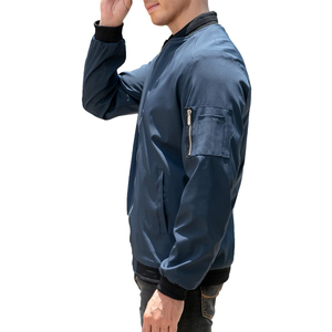 เสื้อแจ็คเก็ตวาร์ซิตี้ผ้าซาตินสไตล์แฟชั่นไฮสตรีทสำหรับผู้ชาย มีหลายสี  ผู้ผลิตเสื้อผ้าชั้นนำ รับผลิตเสื้อแจ็คเก็ตผ้าซาตินผู้ชายตามสั่ง - Product Image 6