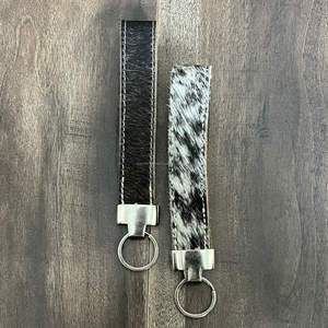 Porte-clés personnalisé en cuir de vachette avec mousqueton, bracelet en cuir véritable, porte-clés cadeau, sangles de mousqueton, porte-clés, lanières de luxe - Product Image 4