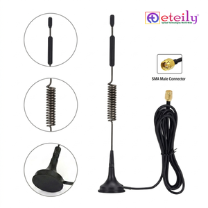 Antenne magnétique à ressort ETEILY 5G 3dBi longue durée avec câble RG174 et connecteur mâle SMA Montage facile Communication fabriquée en Inde - Product Image 1
