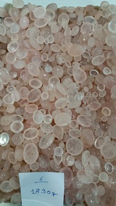 Piedras Preciosas Sueltas de Cuarzo Rosa con Corte Ovalado, Color Blanco Nieve, Rellenas de Fracturas, Provenientes de Rajasthan, para la Elaboración de Joyas - Product Image 4