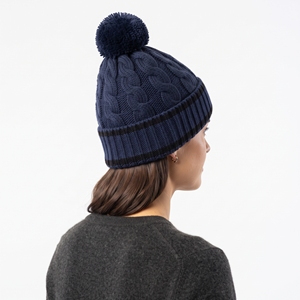 100% Acrylic Winter Knitted Beanie Custom Embroidery Thick <b>Warm</b> Cuffed Knit <b>Hat</b> Wholesale - Product Image 2