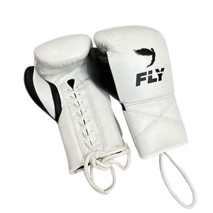 Guantes de Boxeo Profesionales con Cordones, Cierre Antideslizante, Guantes de Muay Thai y Sanda para Artes Marciales, Personalizados, 100% Cuero Genuino - Product Image 2
