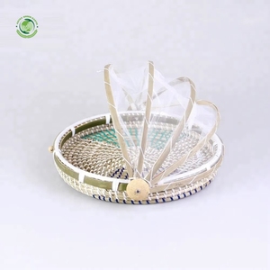 Custom-designed straw food <b>cover</b> Kitchenware and <b>table</b> decoration Wholesale eco-friendly Made in Vietnam - Product Image 6