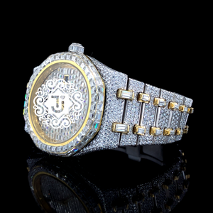 Reloj Mecánico de Acero Inoxidable de Lujo con Incrustaciones de Moissanita en Oro Rosa de Excelente Calidad para Tiendas de Moda, Regalos y Reventa Disponible - Product Image 6