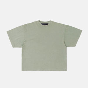 Camisetas Unisex de calidad superior Boxy Fit Vintage lavado con ácido para hombre con logotipo personalizado ropa de entrenamiento High Street Sun Faded camisetas - Product Image 1