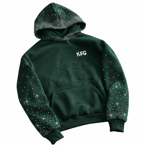 เสื้อฮู้ดดี้ผู้ชายคุณภาพพรีเมียม ผ้าฝ้าย 100% สำหรับฤดูหนาว ประดับด้วยคริสตัล เป็นมิตรต่อสิ่งแวดล้อม ระบายอากาศได้ดี ผลิตเพื่อความสบายและใช้งานได้ทุกวัน - Product Image 6