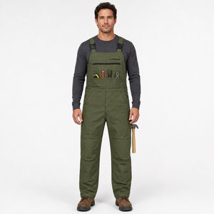 Overoles de Trabajo Resistentes para Hombre, de Algodón Twill, con Múltiples Bolsillos para Herramientas, Rodillas Reforzadas, Ropa de Trabajo - Product Image 6