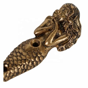 New Arrival Mermaid Shape Metal Coat <b>Hooks</b> Metal <b>Wall</b> <b>Hooks</b> for <b>Keys</b> Towels Clothes Scarf Bag in Wholesale Price - Product Image 2