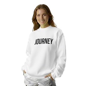 Sudadera de Forro Polar para Mujer, Estilo Moderno, Oversize, Cuello Alto Simulado, Manga Larga, Casual, Color Sólido, Transpirable, Personalizable por Delante, para Otoño e Invierno - Product Image 1