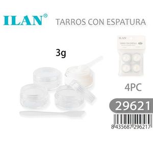 Tarros Cosméticos con Espátula 3g 4 Piezas para Almacenamiento de Maquillaje - Product Image 3