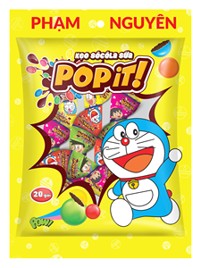 Best Selection <b>Chocolate</b>-filled with Milk POPIT Candy Doraemon Colourful Hard Sweets with Crisp <b>Shell</b> Decorative Snack 212g - Product Image 5