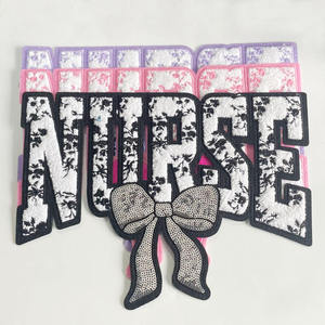 New Tulip Blossom Embroidery Patch Iron On Fabric Badge for Hats Bags <b>Jackets</b> Caps DIY Floral Apparel Decoration Wholesale - Product Image 6
