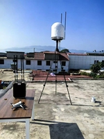 Dispositif de détection de drones fixe KZ-02, scanner RF pleine bande 360° °   Moniteur avec plateforme cloud GIS