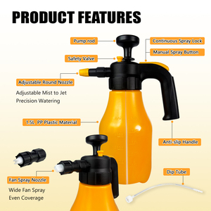 LEMATEC 1.5L Manual Pressure Foam <b>Sprayer</b> <b>Hand</b> Pump Snow Foam Cannon Professional Car Wash Detailing Garden Easy Operation - Product Image 6