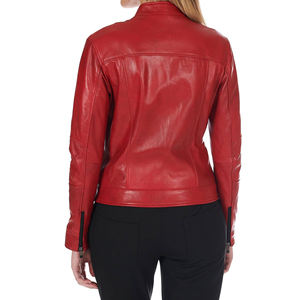 Chaqueta de Cuero de Piel de Oveja Personalizada para Mujer 2026, Acabado Transpirable, Ecológico, Resistente al Viento, Invierno, Hecho a Medida, Talla y Color Personalizables - Product Image 4