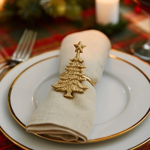Ensemble d'anneaux de serviette en métal élégants, accessoires décoratifs pour la table, pour la maison, les mariages, les banquets, les restaurants et les hôtels - Product Image 6