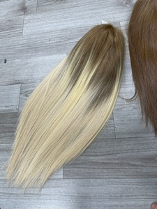 Venta al por mayor cutículas completas alineadas Color cobre crudo resaltar suave cabello humano liso Rubio suizo HD peluca Frontal de encaje - Product Image 6